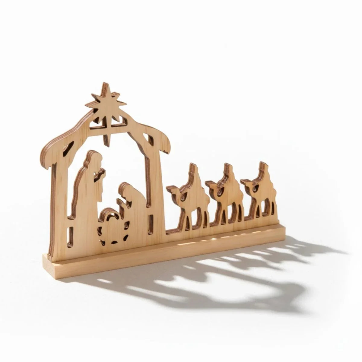 Support pour crèche en bois de pin