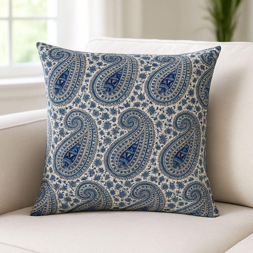 Housse de coussin en coton Paisley