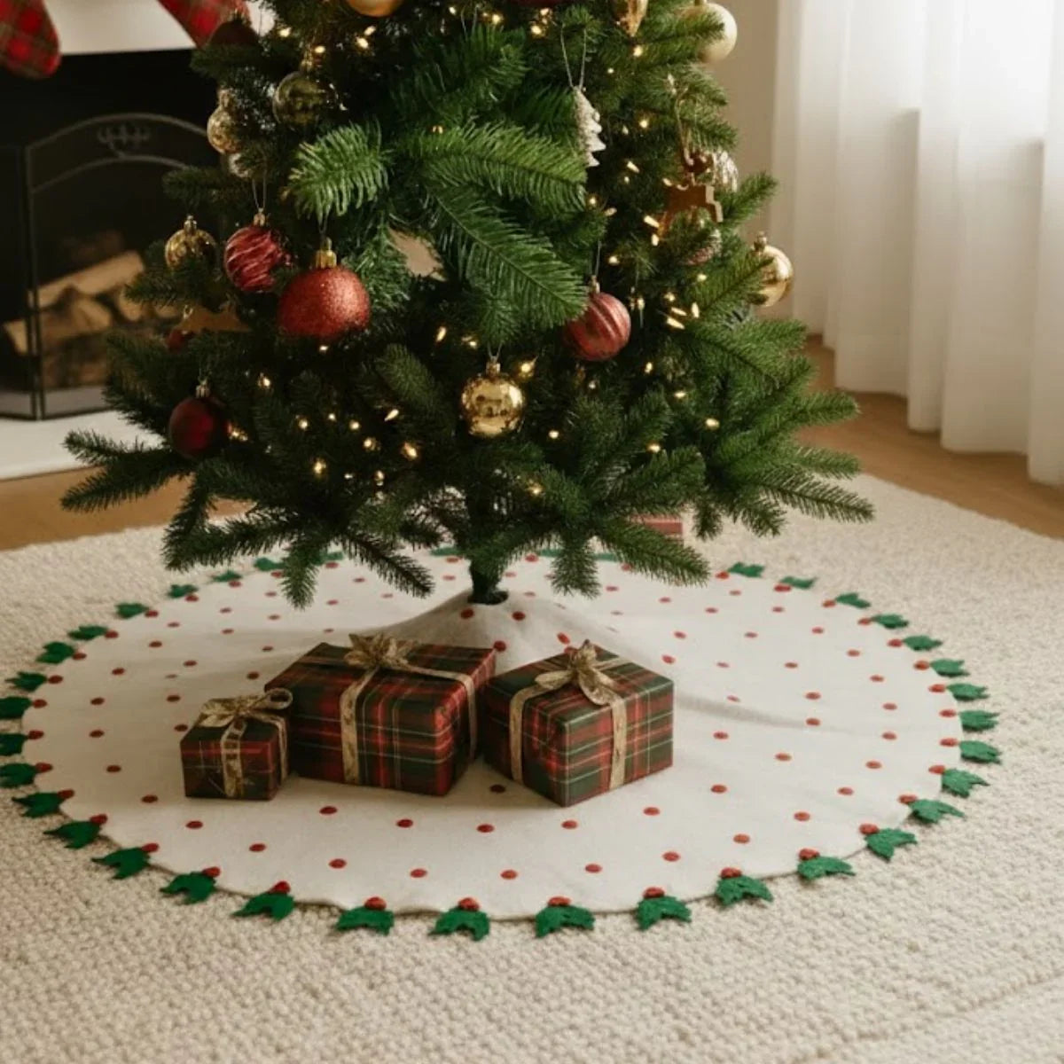 Jupe de sapin de Noël