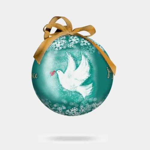 Boule de Noël Colombe Joie et Paix