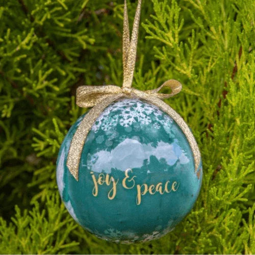 Boule de Noël Colombe Joie et Paix