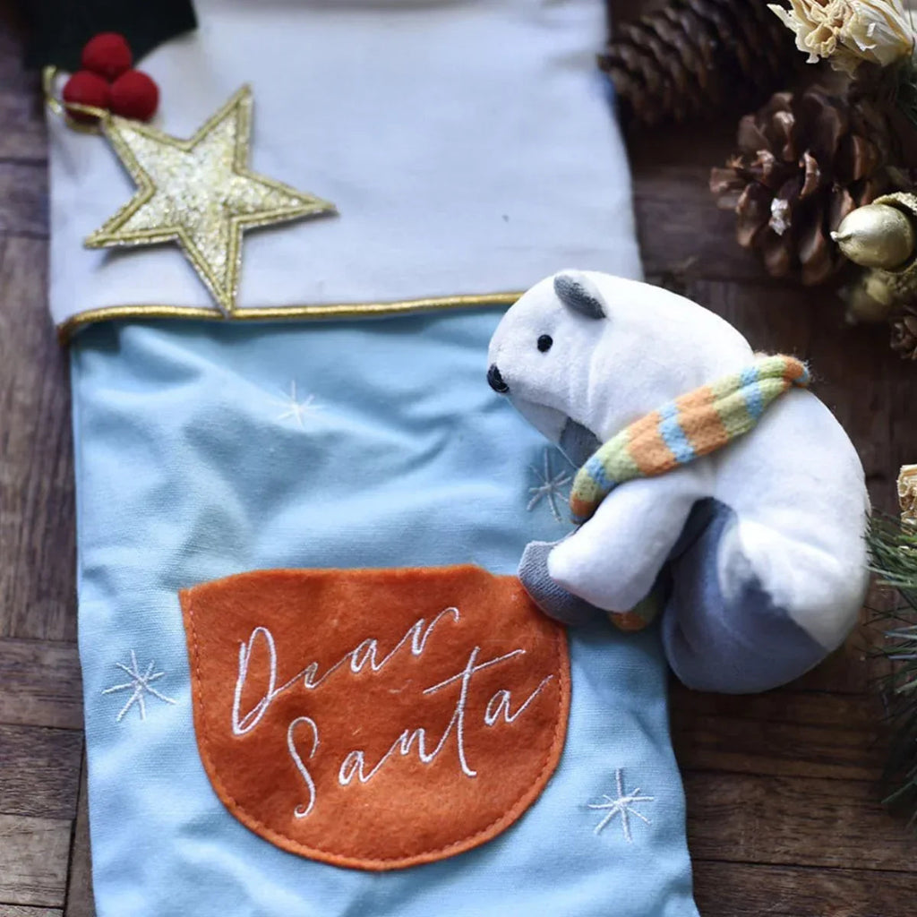 Chaussette de Noël ours polaire