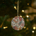 Décoration de Noël ronde en résine
