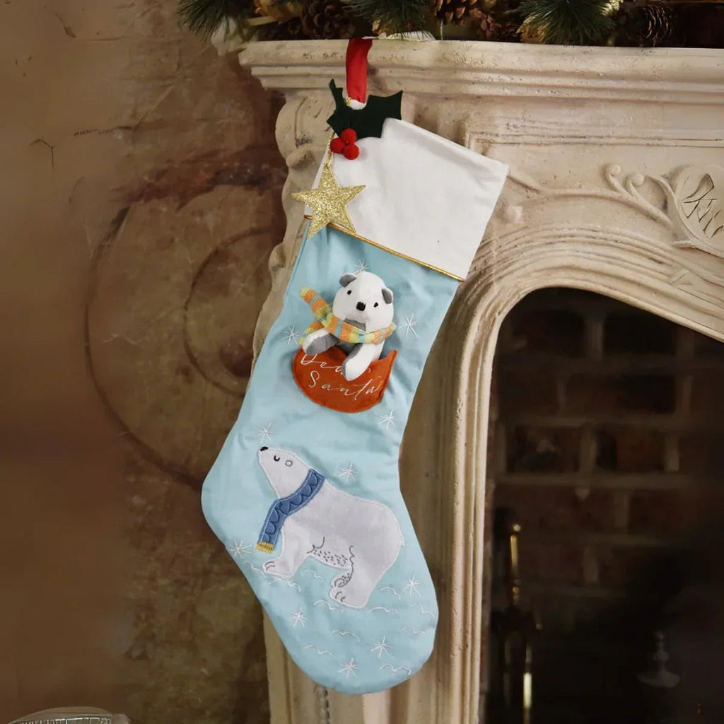 Chaussette de Noël ours polaire