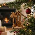 Décoration d'arbre en bois d'olivier